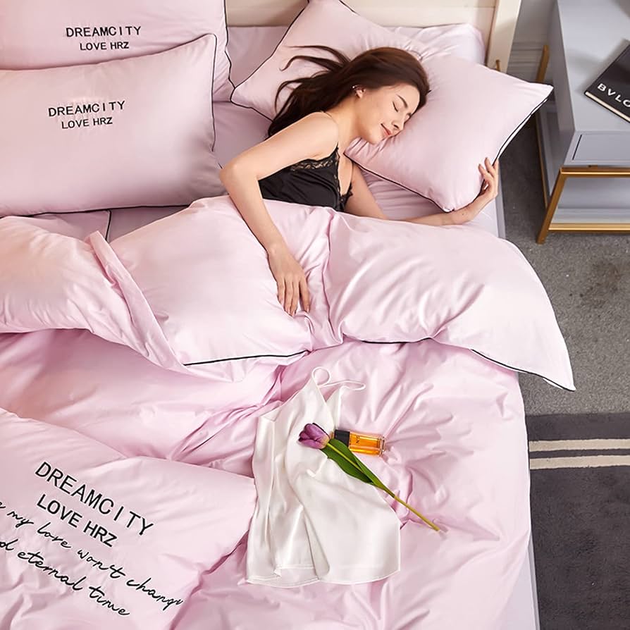 Amazon.co.jp: ピーチスキン 加工 掛け布団カバー ダブル 3点 4点