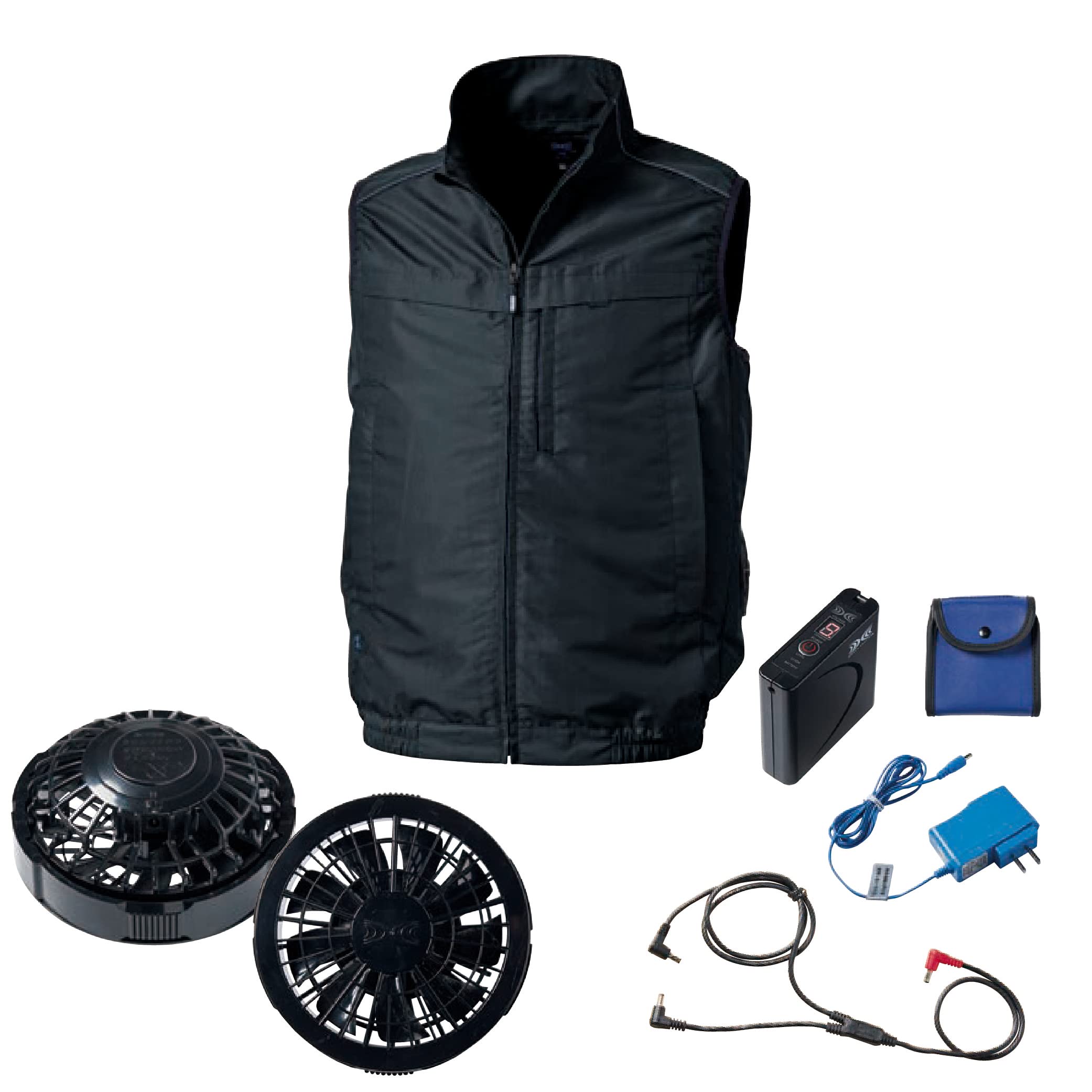 Amazon.co.jp: 空調服® KU92320ベスト(横ファン)＋スターターキット