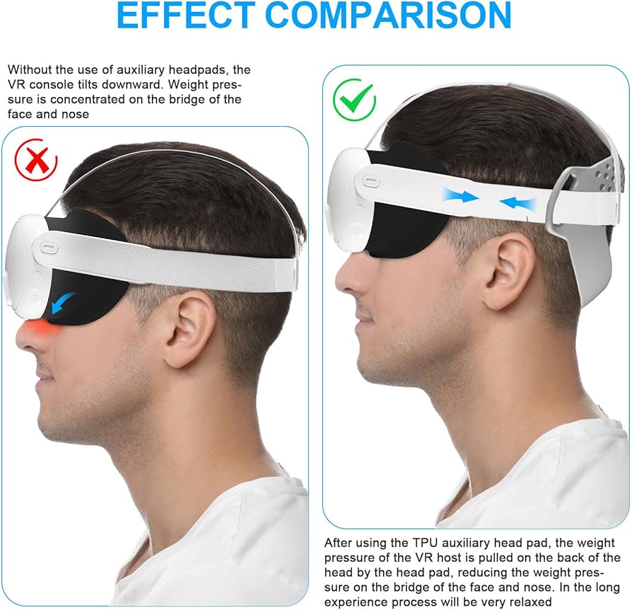Amazon | sikiwind ヘッドストラップパッド Meta Quest 3 用 TPU