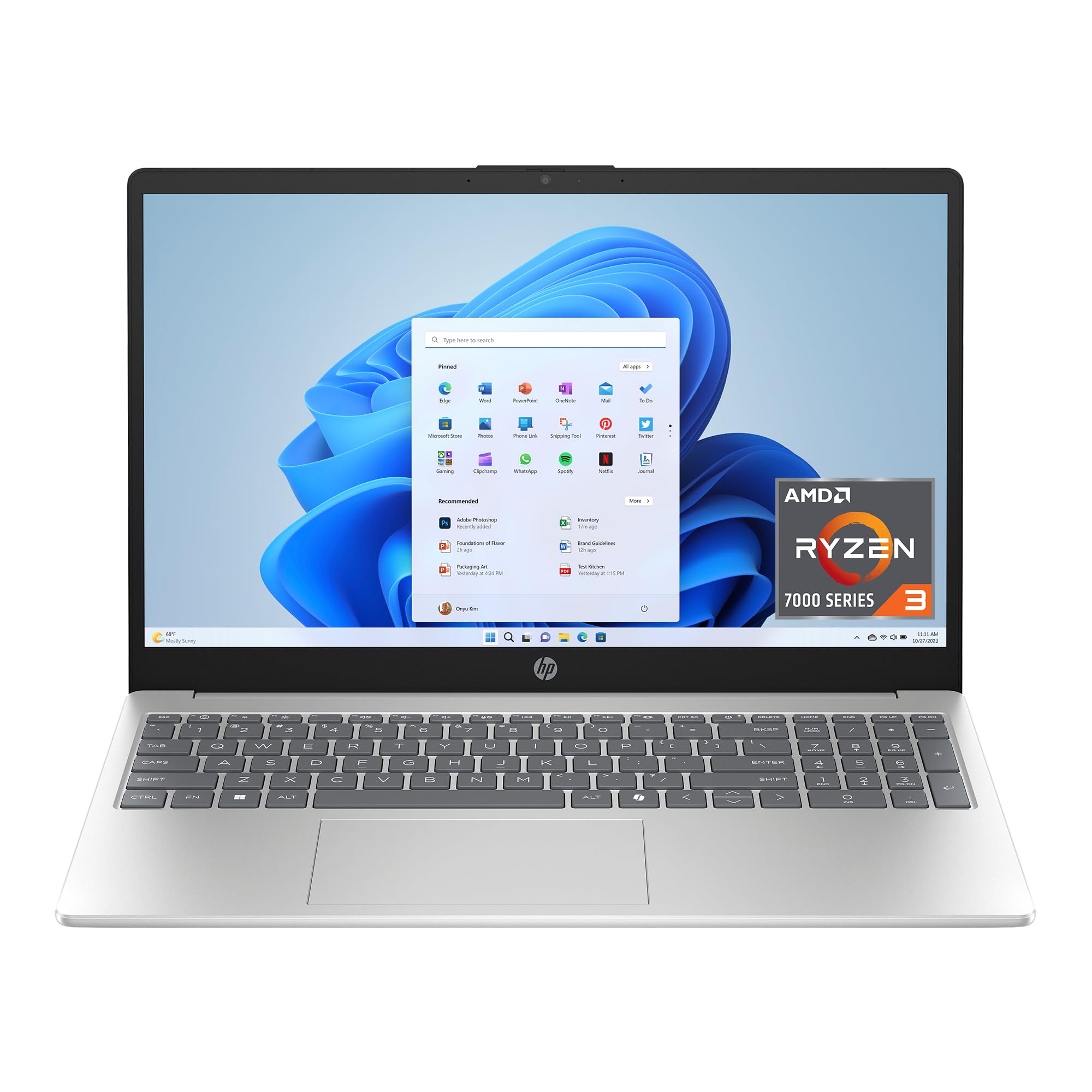 Amazon.co.jp: HP 15.6インチノートパソコン、FHDディスプレイ、AMD