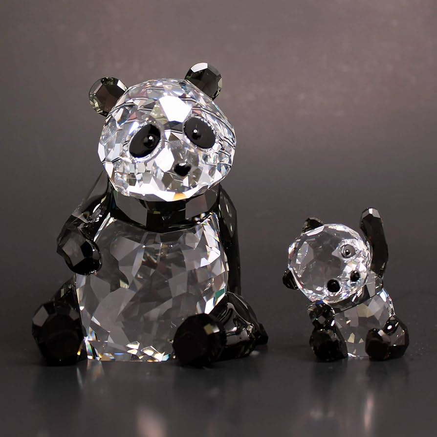 Amazon.com: SWAROVSKI 5063690 Clear & Black Crystal Panda Mother