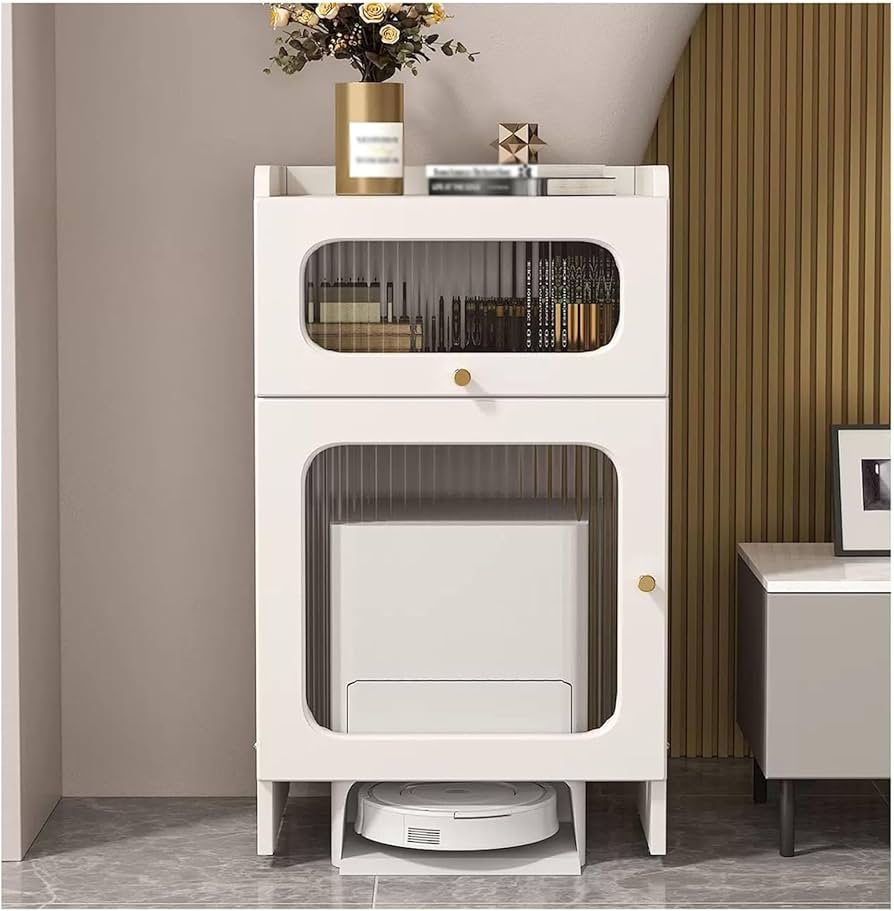 Amazon.co.jp: ロボット掃除機収納ラック 木製スタンド 隙間収納 収納