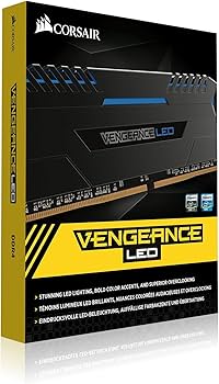 Amazon | CORSAIR Vengeance Blue LED DDR4 3000Mhz 32GB (8GBx4