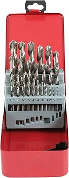 Amazon | STEELMIGHT ドリルセット 丸軸 1-13mm 25本 ドリルビット HSS