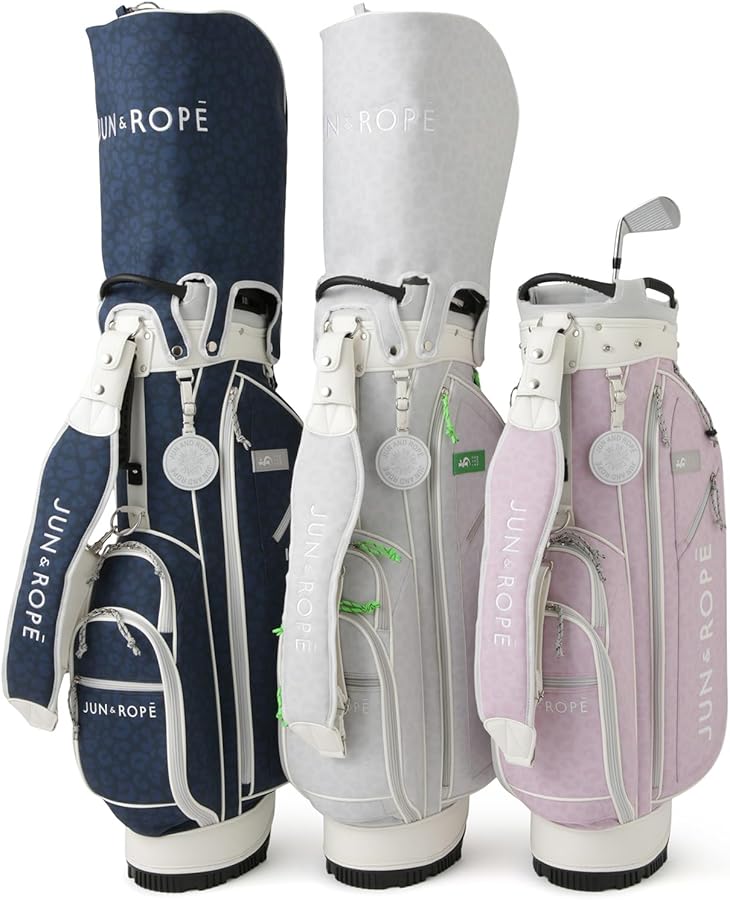 Amazon.co.jp: [ジュン＆ロぺ] アニマルプリントキャディバッグ グレー