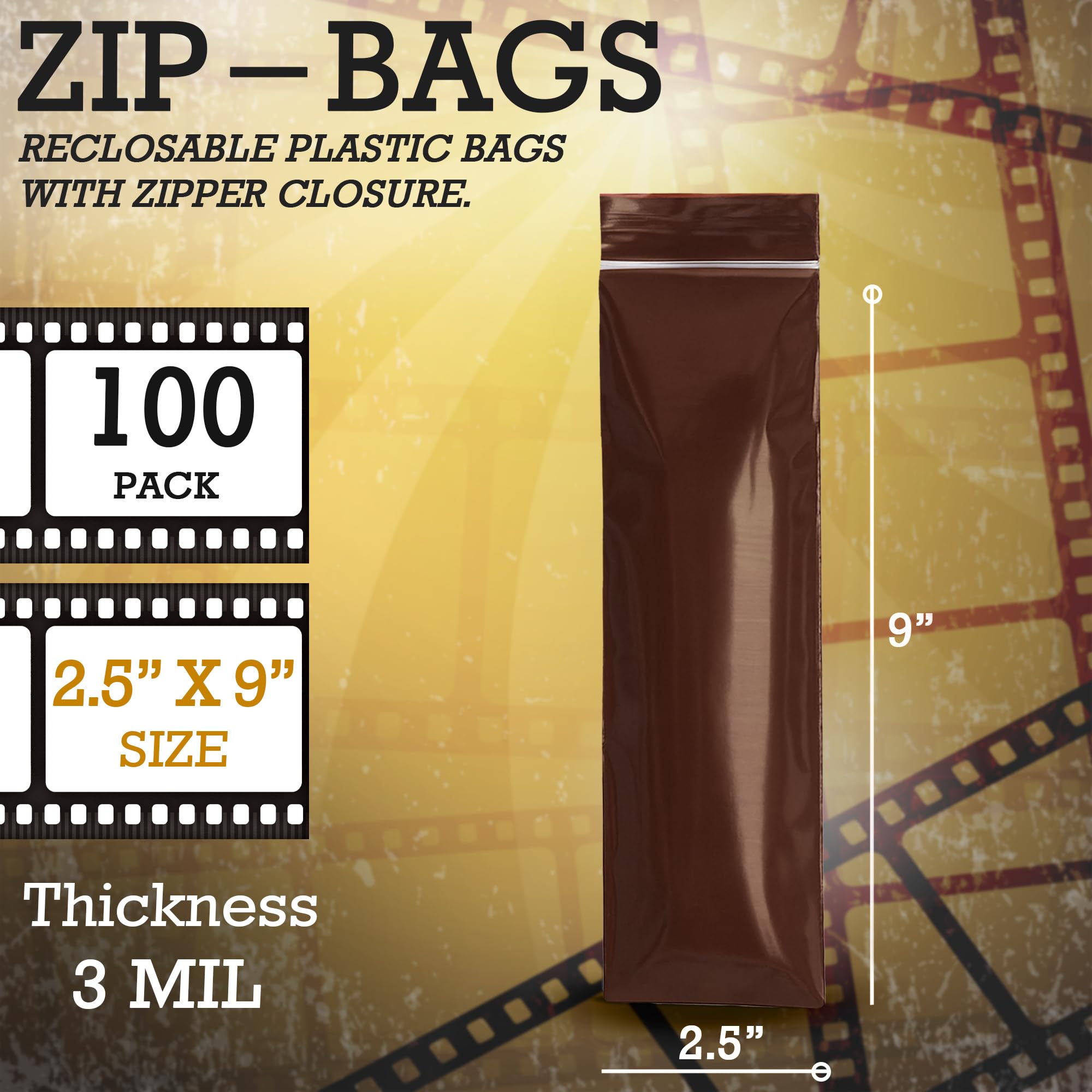 Amazon.com: APQ Supply MiniGrip Airtight UV Guard Amber Zip Bags