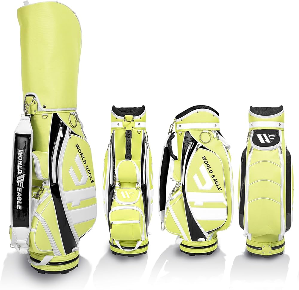 Amazon.co.jp: アウトレット WORLD EAGLE キャディバッグ CBR3 ライム