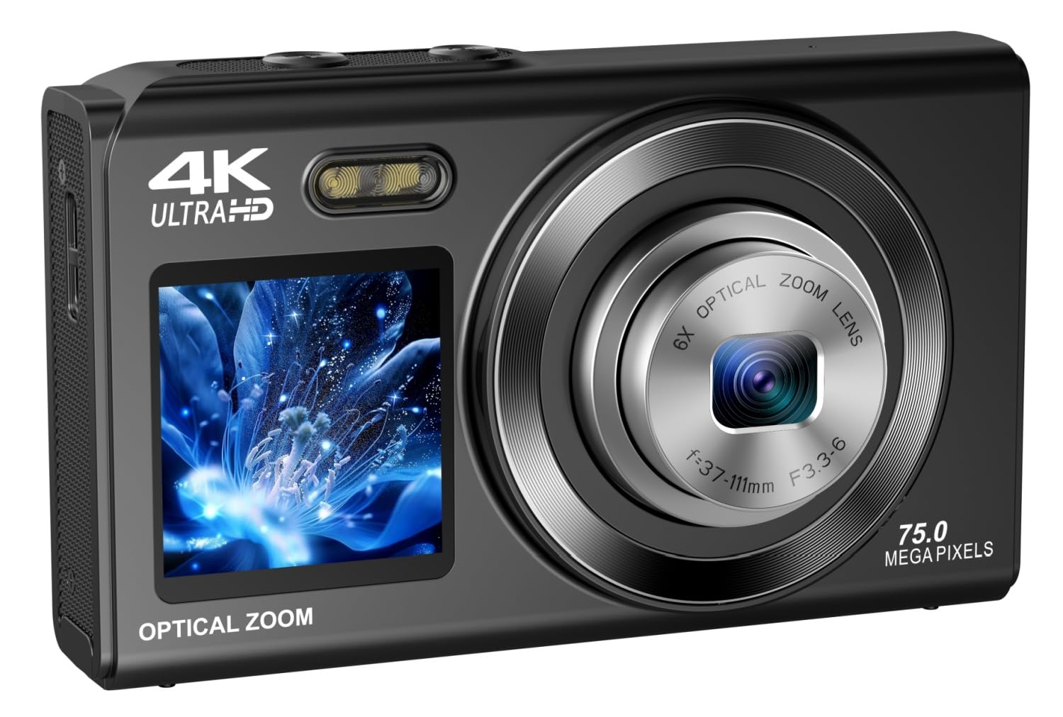 Amazon | YULINJIA 光学3倍ズーム デジタルカメラ4K スマホに送れる