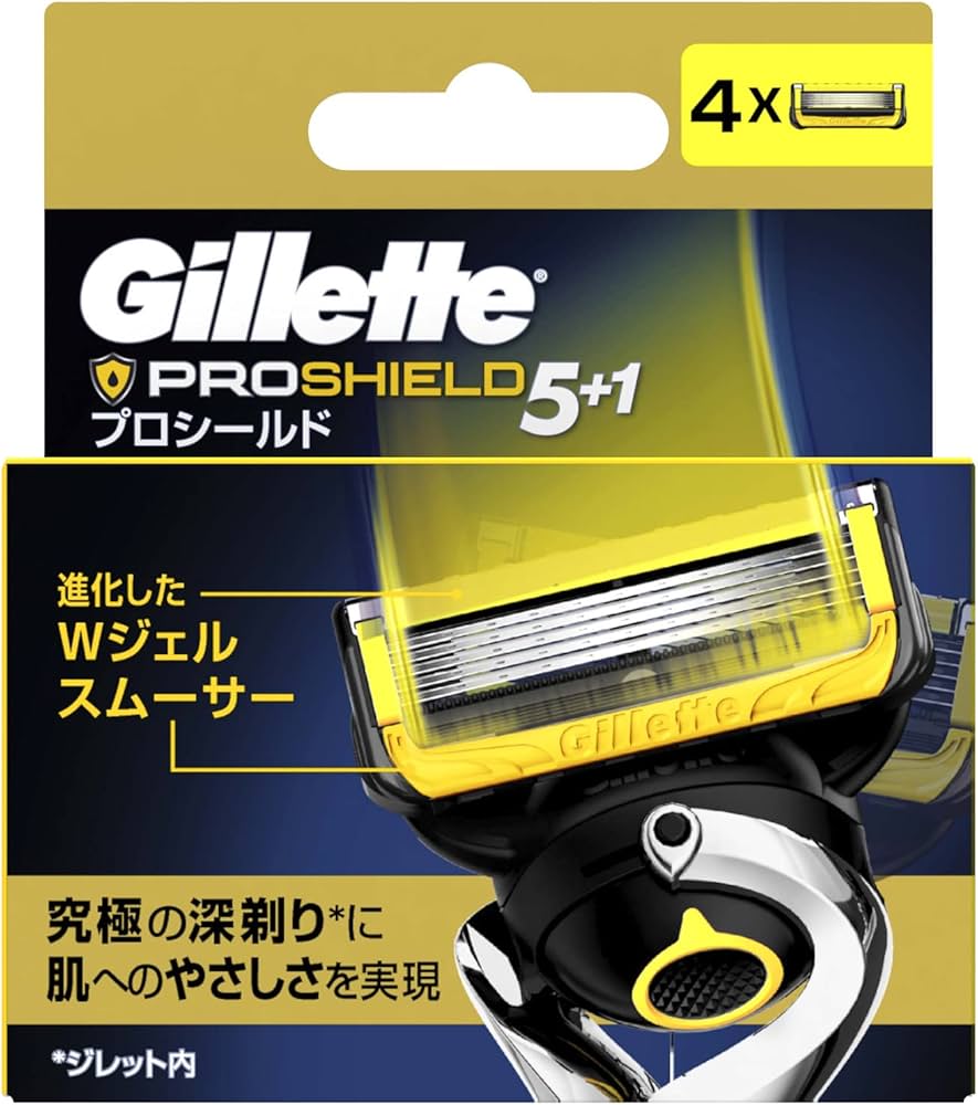 Amazon.co.jp: Gillette ジレット プロシールド 替刃4コ入 : ビューティー
