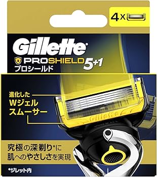 Amazon.co.jp: Gillette ジレット プロシールド 替刃4コ入 : ビューティー