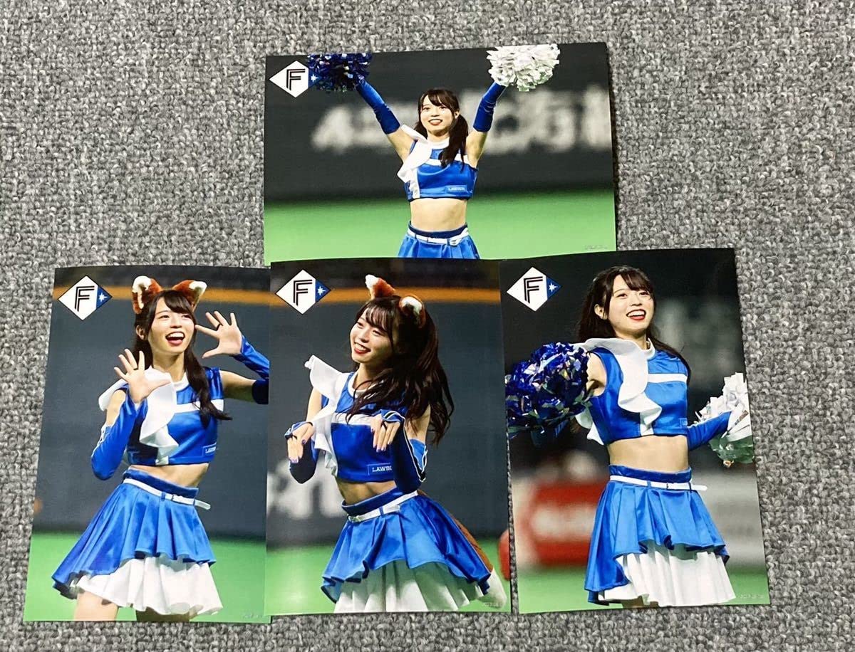 Amazon.co.jp: ファイターズガール 塩澤美咲 公式写真4枚セット チア