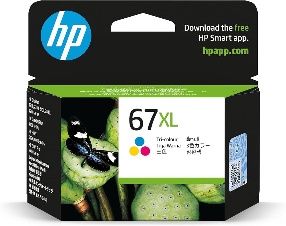 Amazon.co.jp: HP 67 XL 純正 インクカートリッジ カラー 増量 3YM58AA