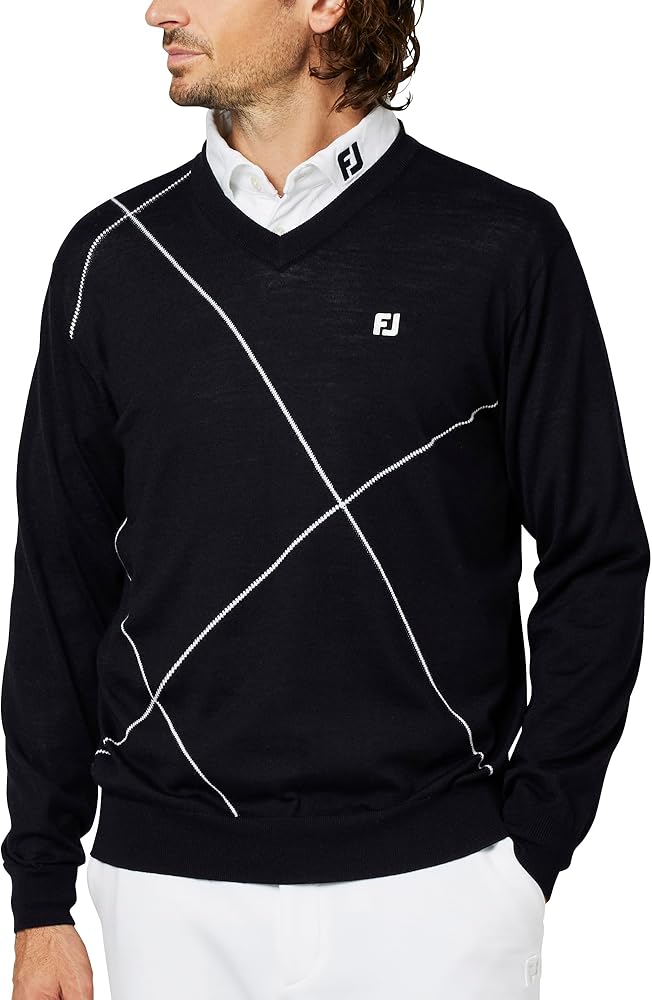Amazon.co.jp: [フットジョイ] ゴルフセーター クロップドアーガイルV