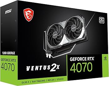 Amazon.com: MSI Geforce RTX 4070 Ventus 2X E 12G Oc Nvidia 12 Gb