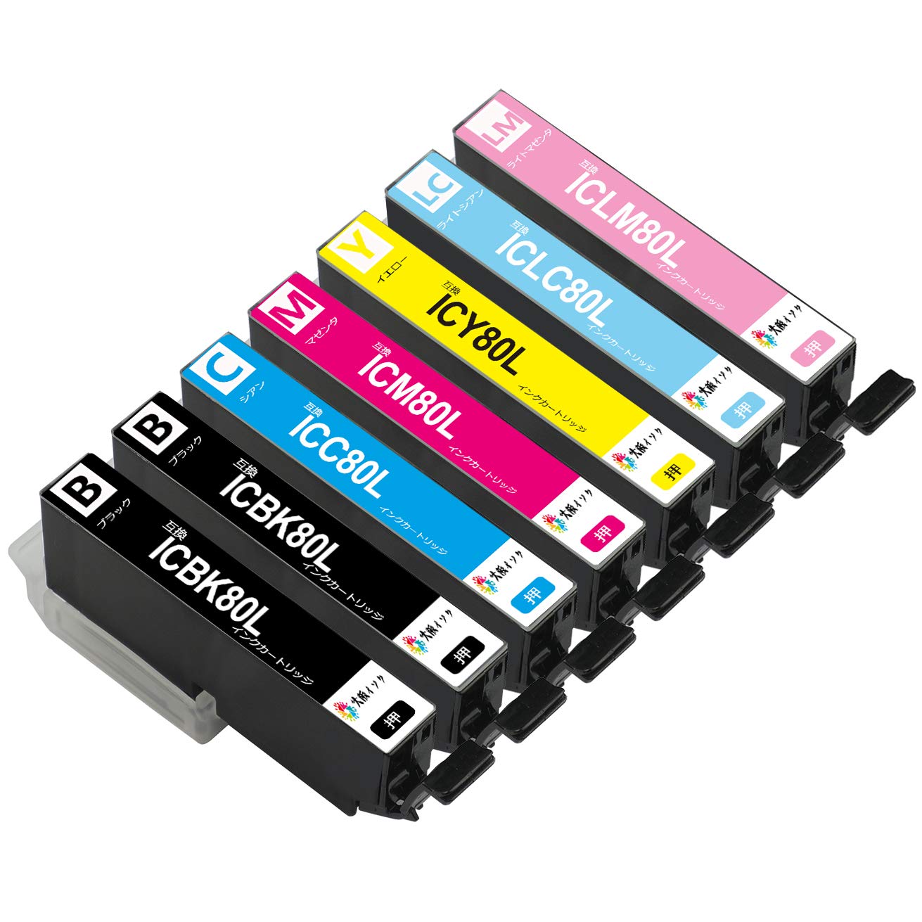 Amazon.co.jp: エプソンインク80 増量版 互換インクカートリッジ80l
