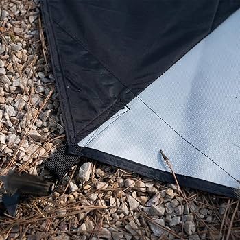 Amazon | POMOLY 六角形テント用難燃性グランドシート、キャンプテント