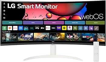 Amazon.com: LG 34SR60QC-W 34-inch QHD (3440x1440) Curved Smart