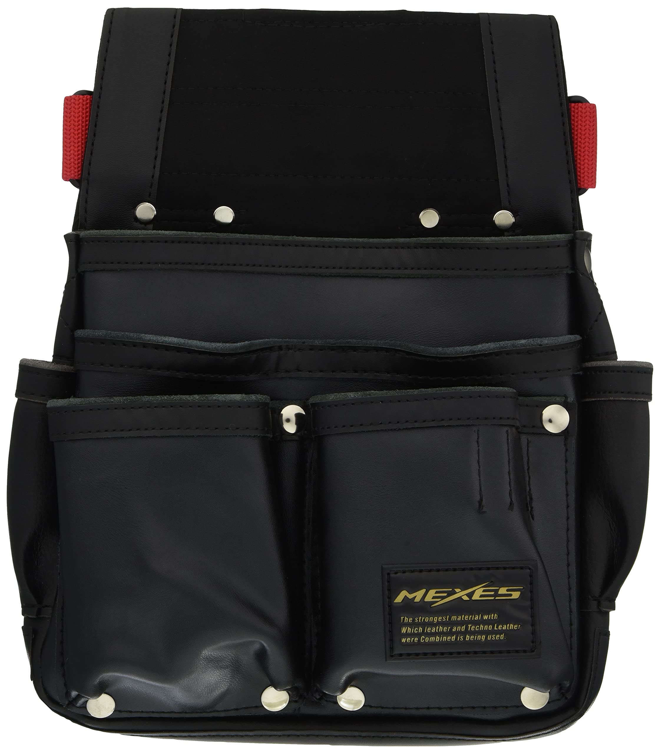 Amazon | ネクサス 仮枠釘袋 Wポケット 忍者タイプNXLT-06BK | 腰袋・釘袋