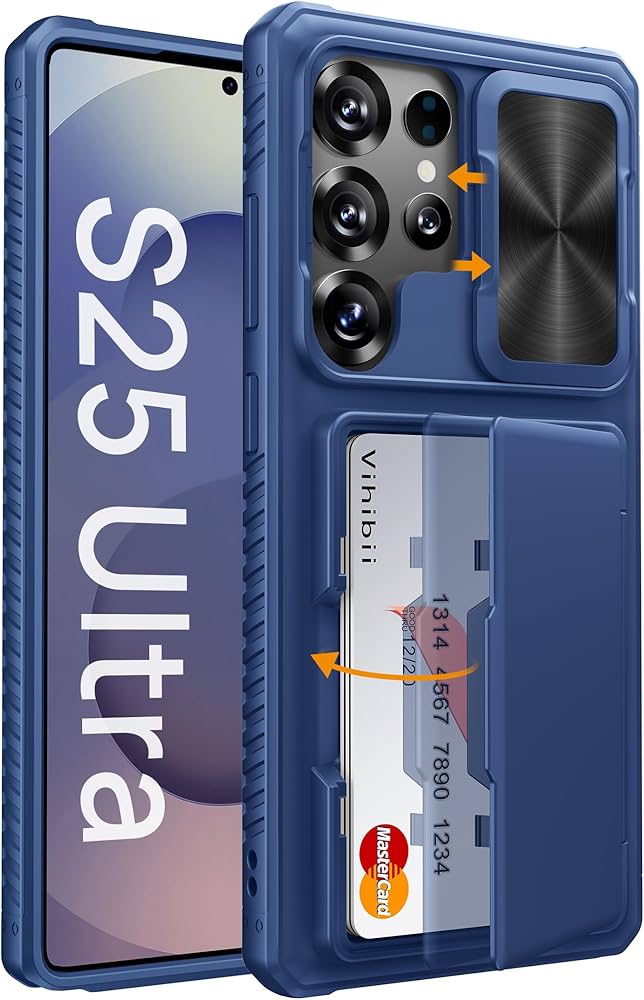 Amazon.com: Vihibii for Samsung Galaxy S25 Ultra Case with Card