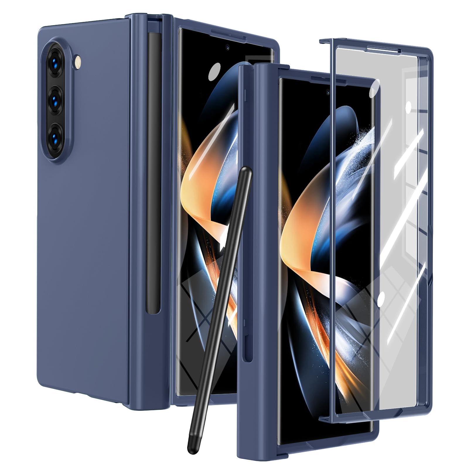 Amazon.co.jp: Galaxy Z Fold5 用 ケース ガラスフィルム 一体型 sペン