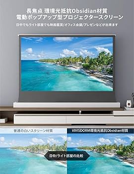 Amazon | プロジェクタースクリーン 100インチ VIVIDSTORM SCREEN長