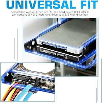 Amazon | WDX 2 x 2.5インチ SSD - 3.5インチ 内蔵ハードディスク