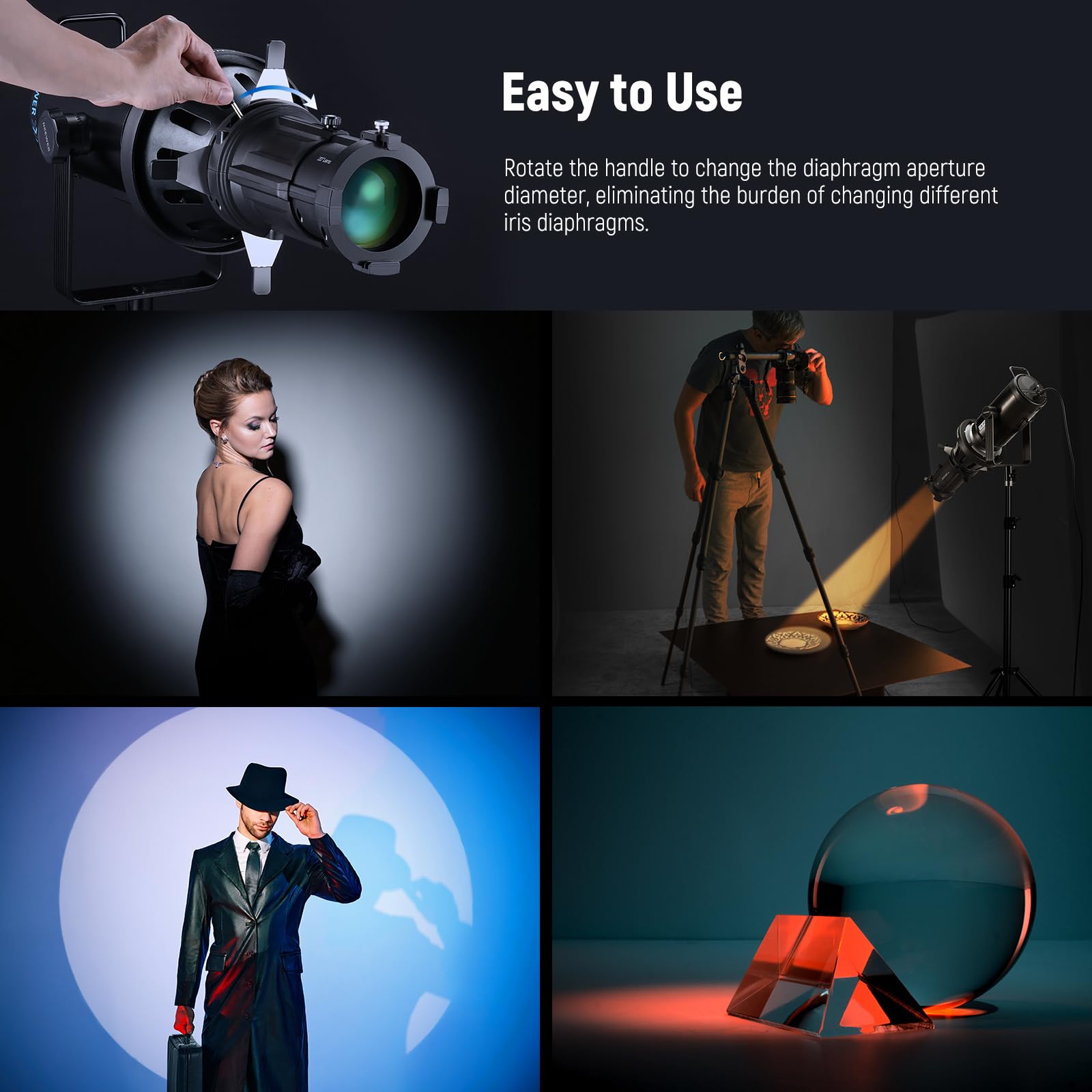 Amazon.com : NEEWER Spotlight Mount Iris for NEEWER LS-39/LS-38/LS