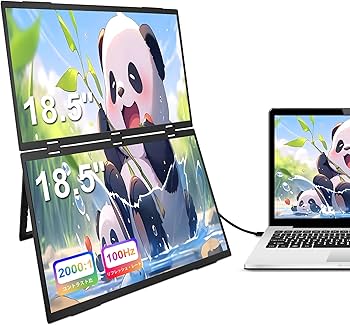 Amazon.co.jp: Scnsuptpデュアルモニター、18.5