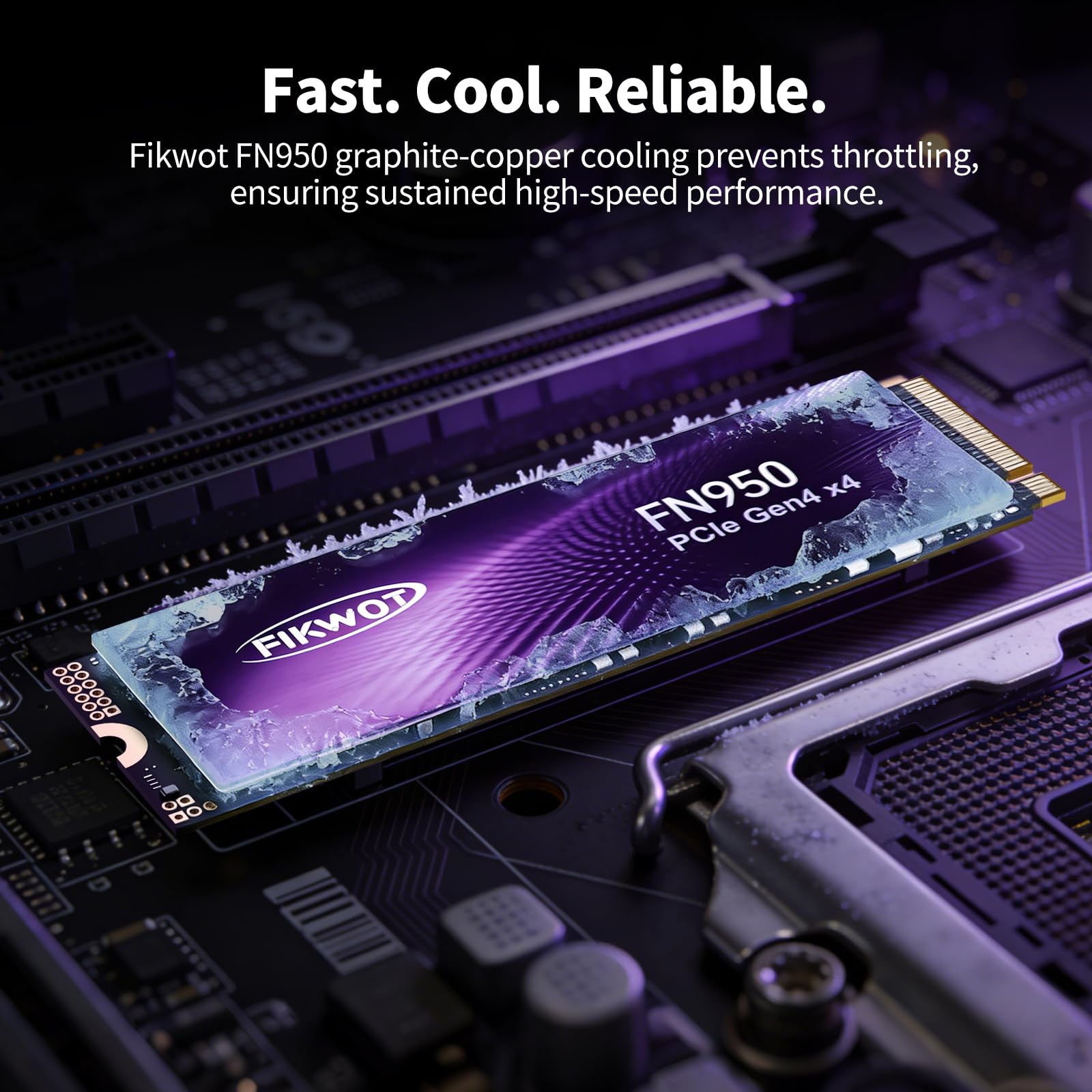 Amazon.com: Fikwot FN950 500GB NVMe SSD PCIe Gen4x4 M.2 2280,Read