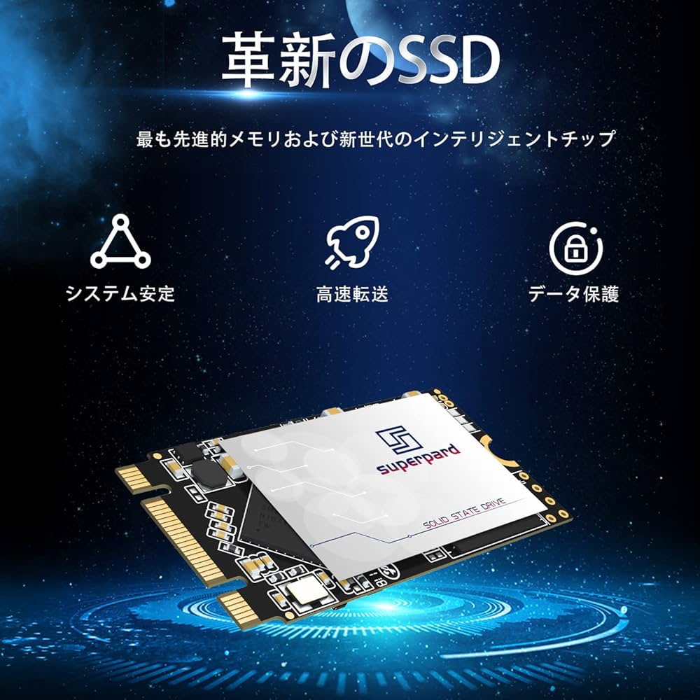 Amazon | Superpard SSD 1TB M.2 2242 NGFF SATAⅢ 6Gb/s 3D NAND 内蔵