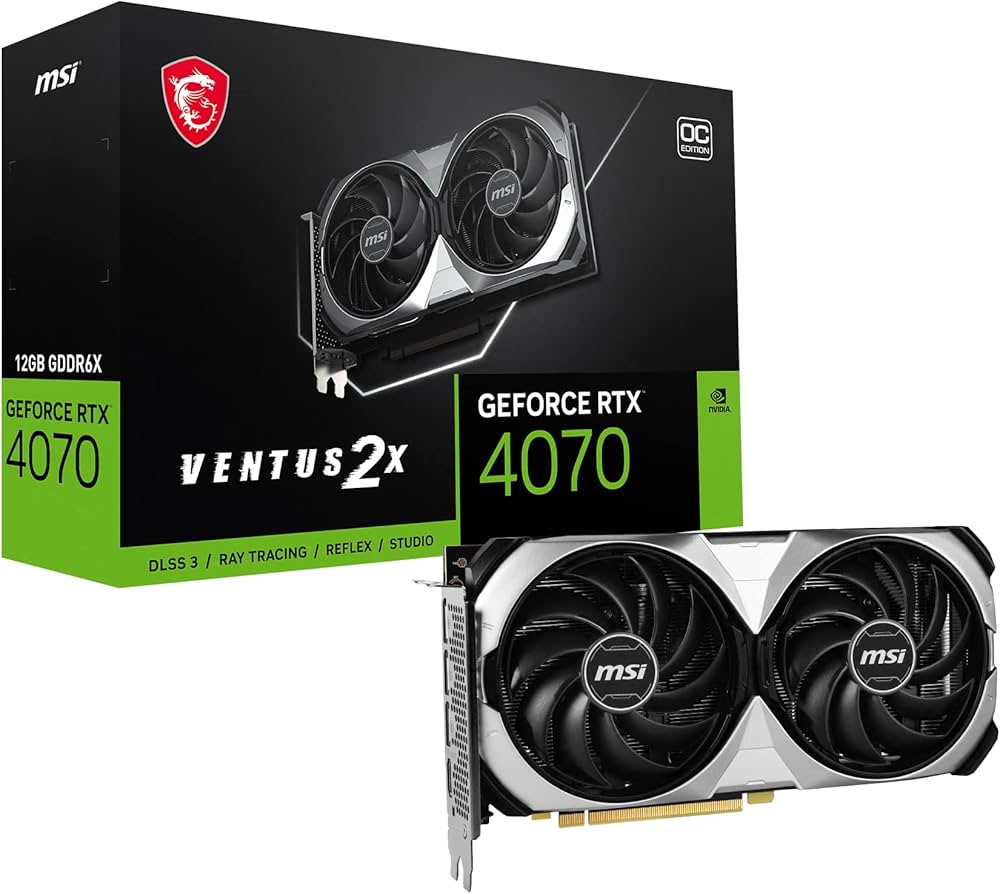 Amazon | MSI GeForce RTX 4070 VENTUS 2X 12G OC グラフィックス