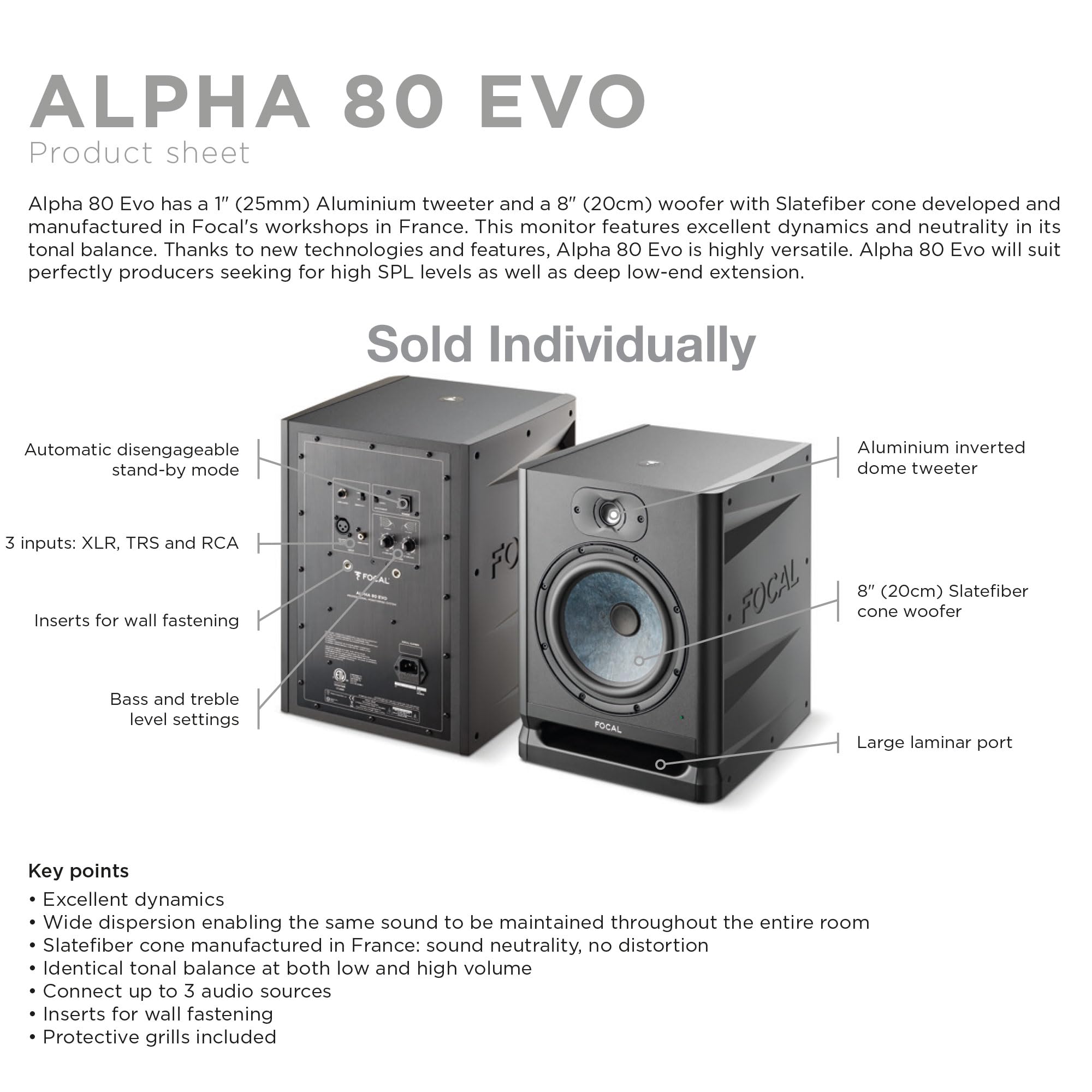 Amazon.com: Focal Alpha 80 Evo – 8