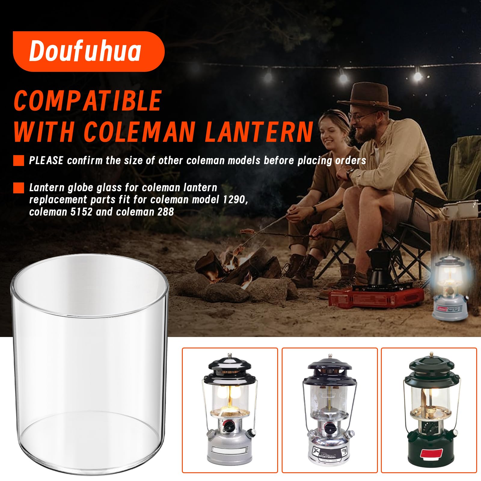 Amazon.co.jp: 燃料付きランタン用ガラスグローブ。コールマンランタン