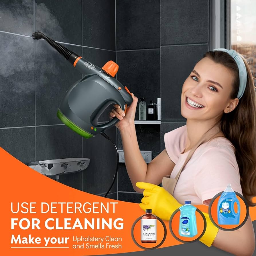 Amazon.com - 1250W Powerful Handheld Steam Cleaner with Detergent