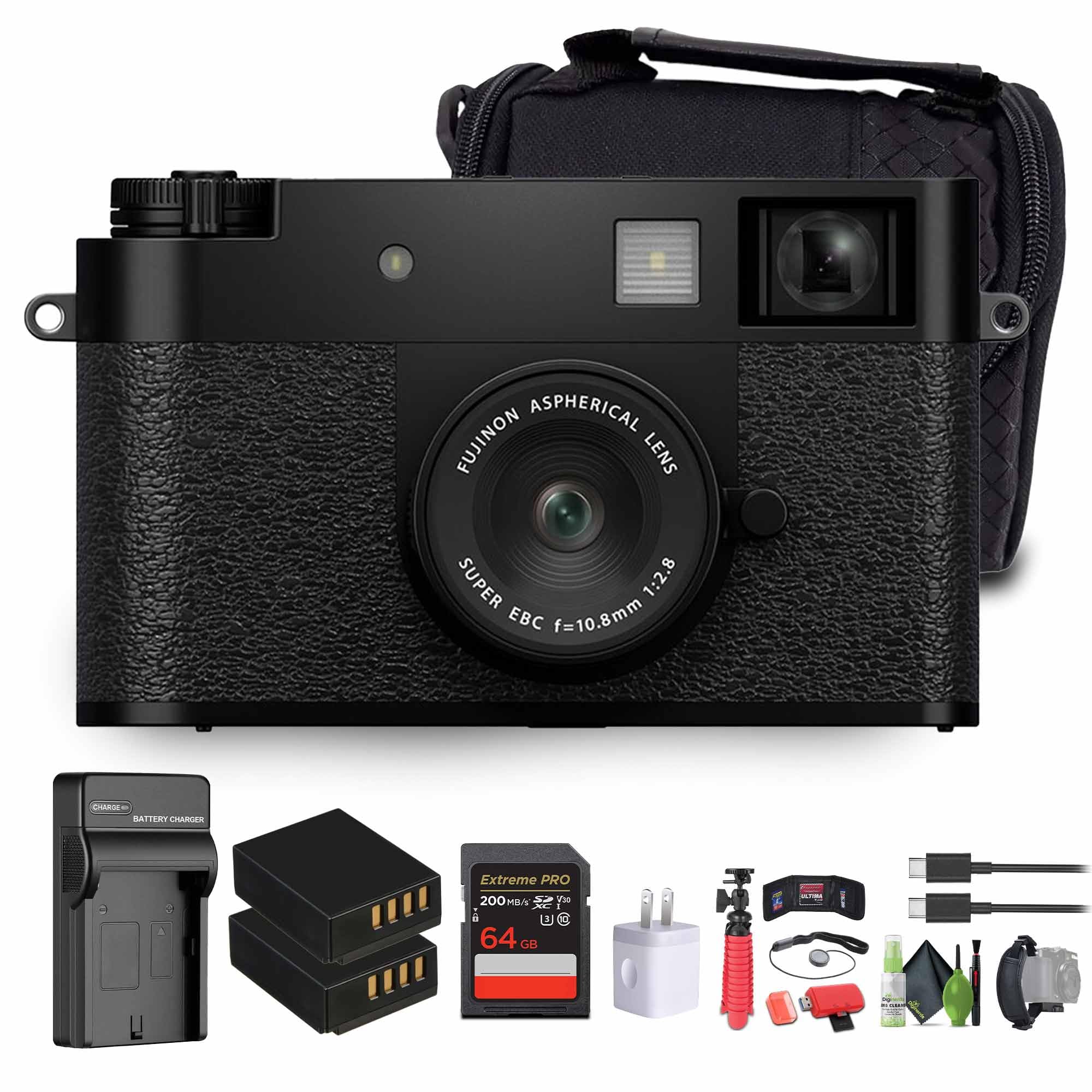 Amazon.com : FUJIFILM X Half Premium Compact Digital Camera (Black