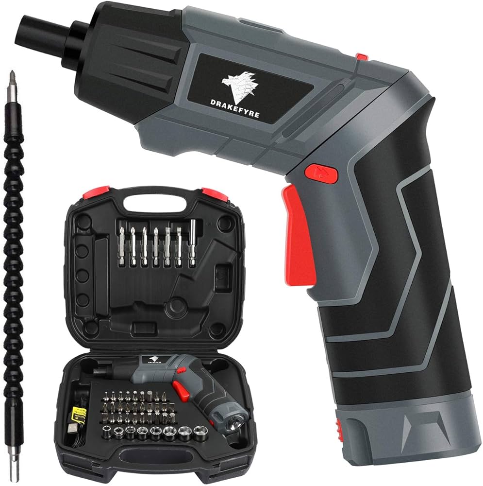 Amazon | Drakefyre 電動ドライバーセット 多機能 USB充電式 正逆転