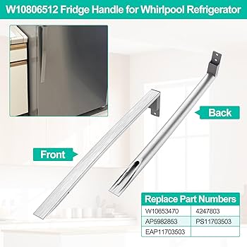 Amazon.com: Upgraded W10806512 Refrigerator Door Handle w/Set