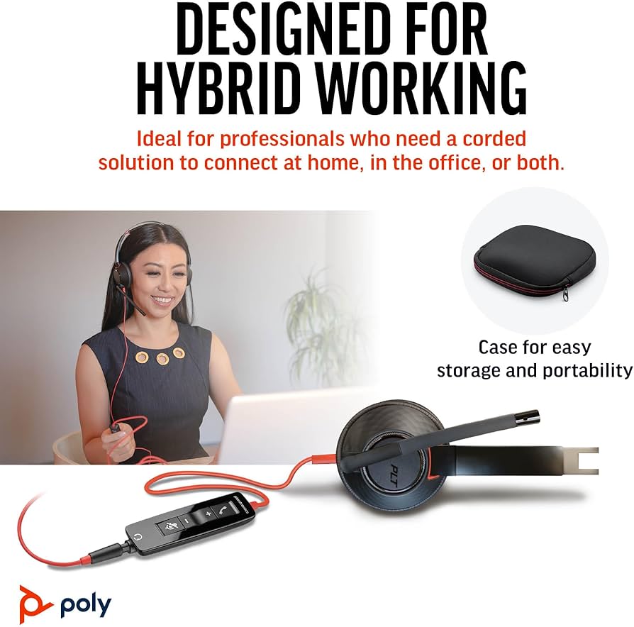 Amazon.co.jp: 【Amazon.co.jp限定】Poly 有線ヘッドセット Blackwire