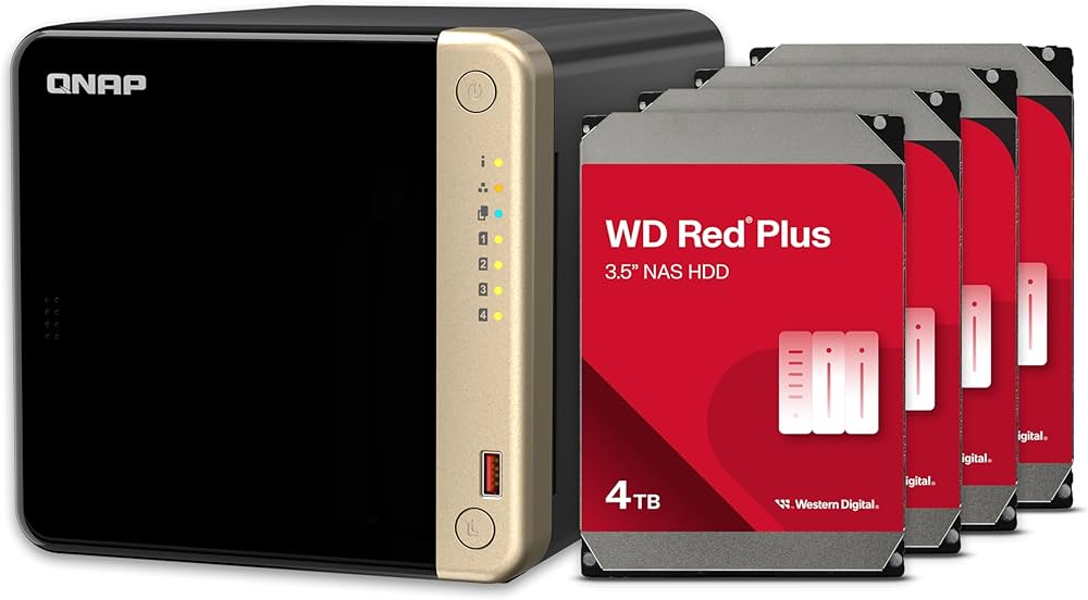 Amazon.co.jp: QNAP TS-464-8G-44WD-US 4ベイ高性能デスクトップNAS