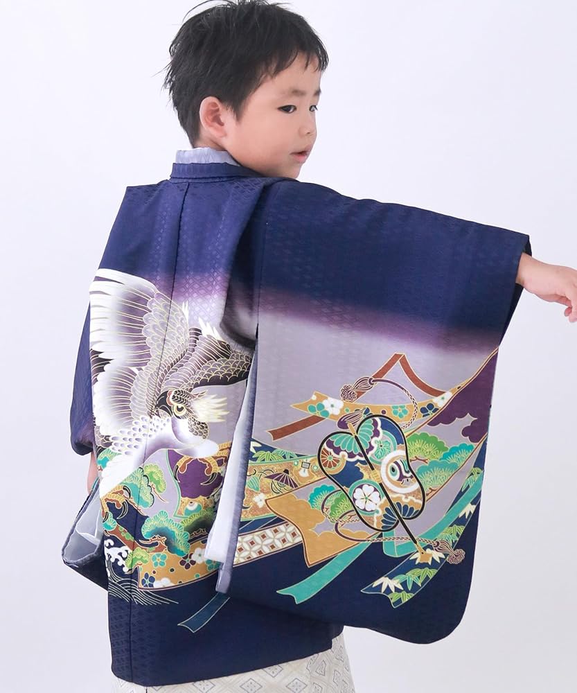 Amazon | [KYOETSU] [キョウエツ] 七五三 5歳 男の子 着物 セット 羽織