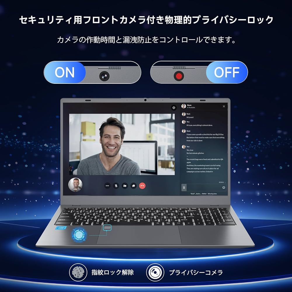 Amazon.co.jp: HPUMLSE 軽量ノートパソコン 15.6インチ ノートPC