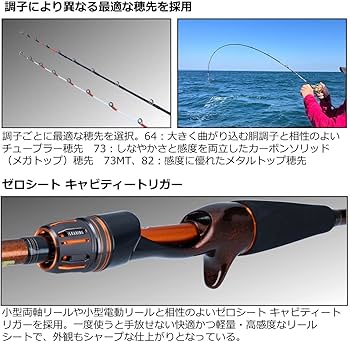 Amazon | ダイワ(DAIWA) リーディング LG64 MH-195 | ダイワ(DAIWA) | 船竿