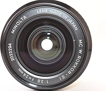 Amazon.co.jp: MINOLTA ミノルタ MC W.ROKKOR-SI 24mm F2.8 : 家電＆カメラ