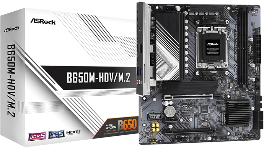 Amazon.com: ASROCK B650M-HDV/M.2 Supports AMD Socket AM5 Ryzen