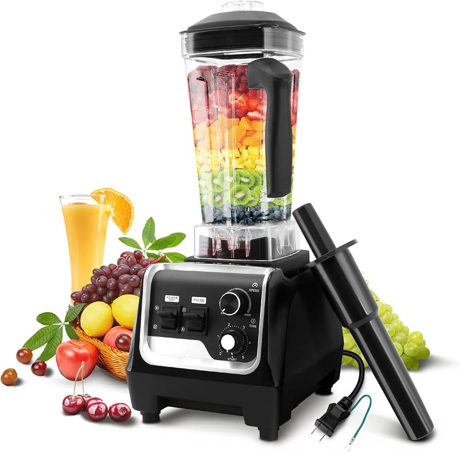 Amazon | BriSunshine ミキサー 大容量 業務用 2L タイマー機能付 多