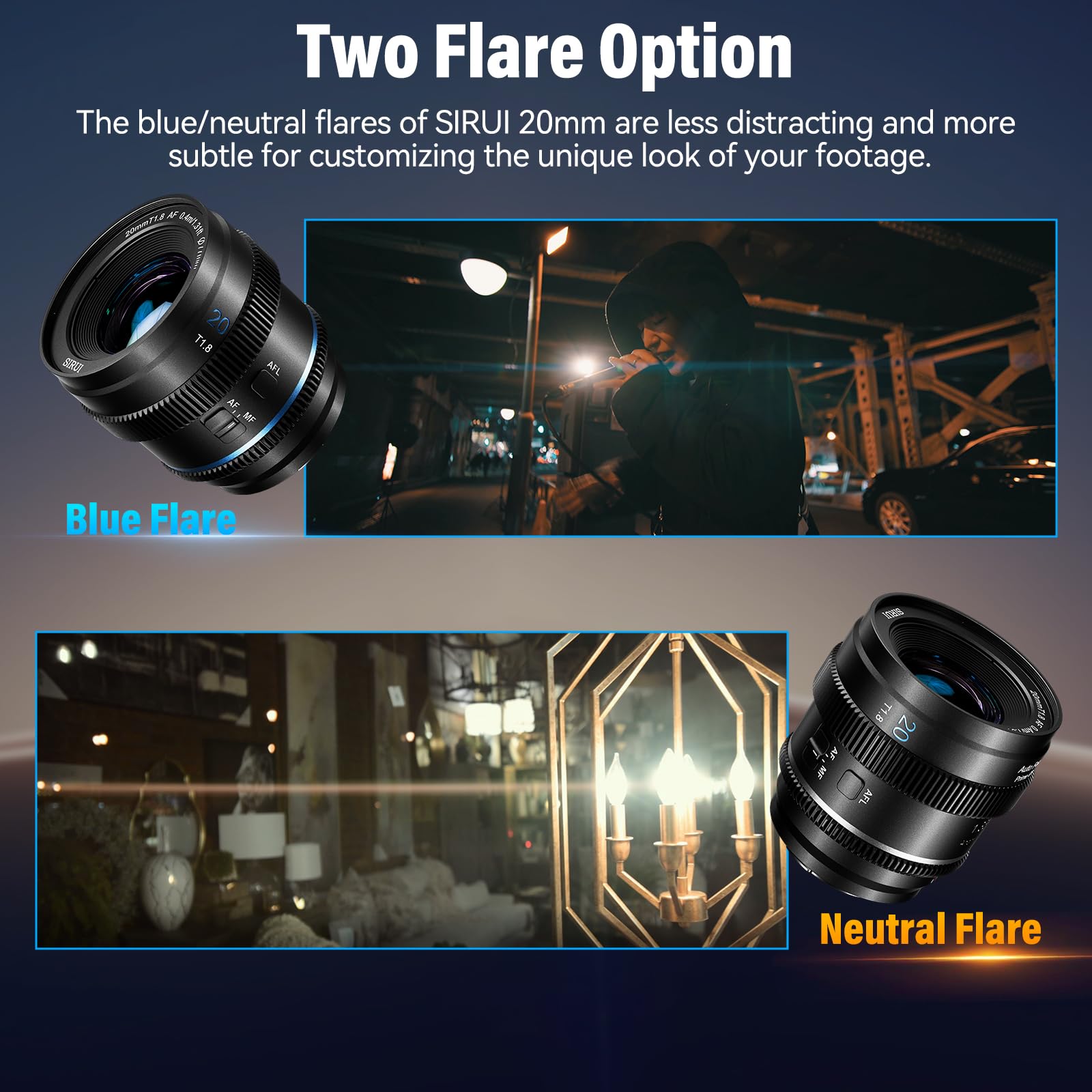 Amazon.co.jp: SIRUI 20mm T1.8 1.33X アナモフィックレンズ S35