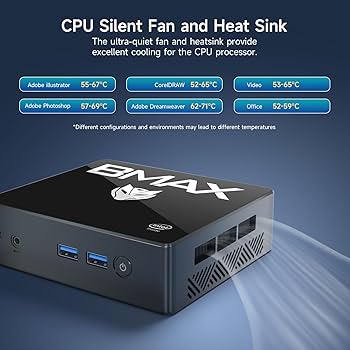 Amazon.com: Bmax Mini PC B4 de 16 GB de RAM 512 GB SSD, Intel