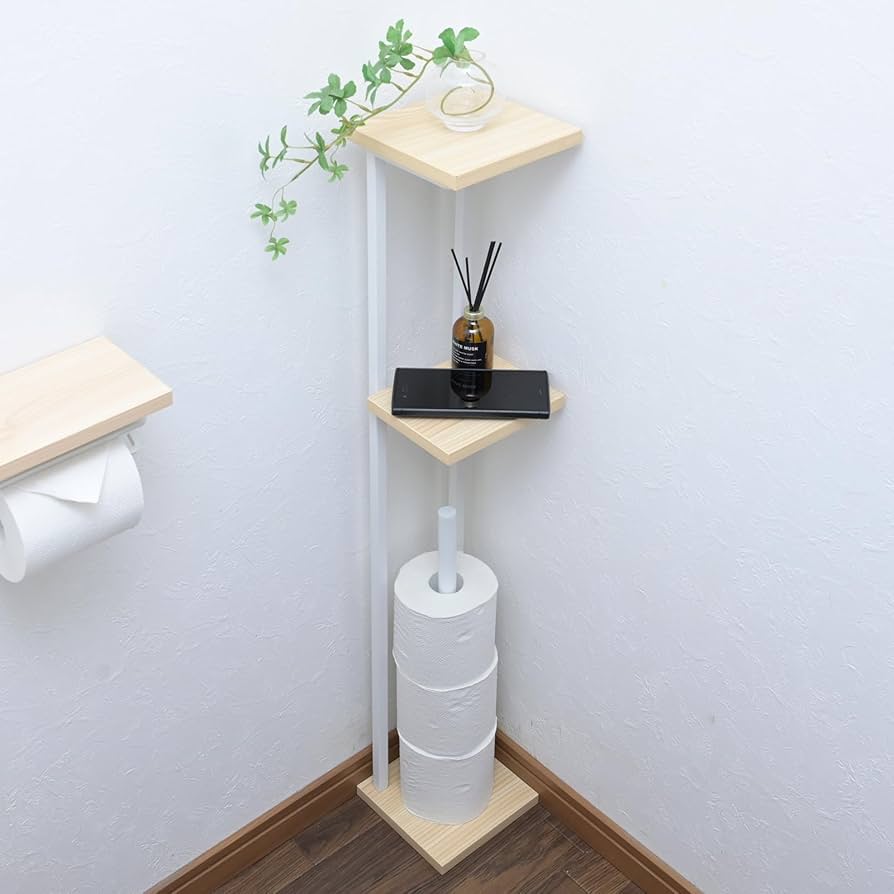 Amazon｜山善(YAMAZEN) ラック トイレットペーパー スタンド トイレ