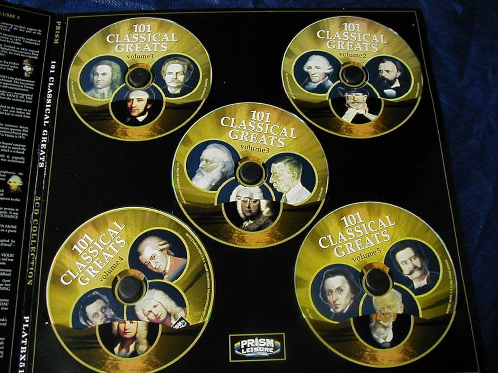 Mozart, Orff, Bizet, Brahms, Bruch, Barber, Beethoven, Grieg many