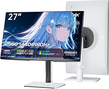 Amazon.co.jp: KTC M27T6 27-inch QD Quantum Dot Mini LED Gaming